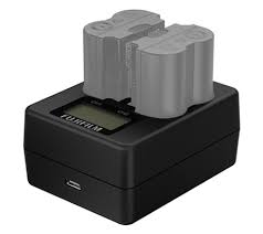 Fujifilm Dual battery charger with batteries