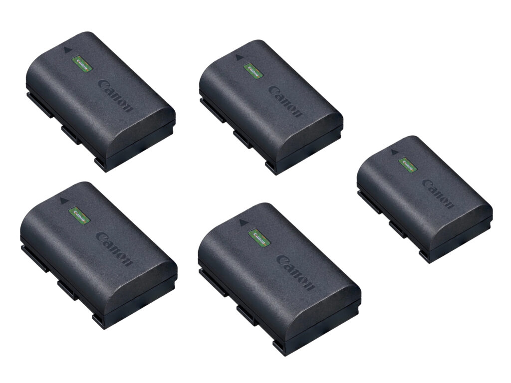 Five Canon Batteries