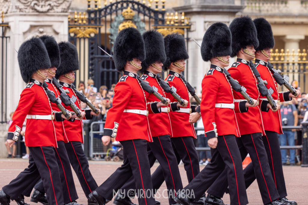 Guards marching in the changing of the guard