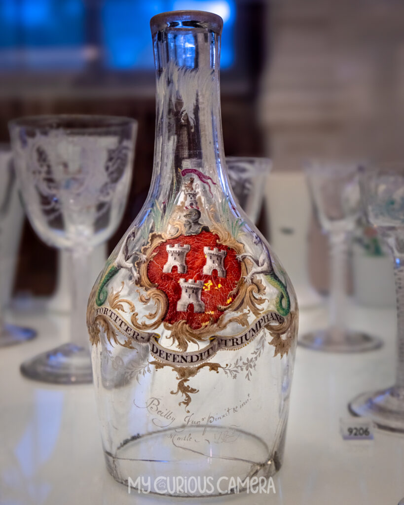 Decanter enamelled by William Beilby 1762